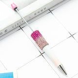 Beadable Pens in Solid Colors with Matched Color Rhinestones, Beadable pens bulk