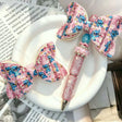 pink alien creature fabric bow beads decorative accessories for diy beadable pens handmade stationery