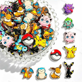 Cute Pocket Monster Cartoon Character Acrylic Focal Beads for beadable pen DIY craft projects