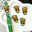 Cute Potted Tree Character 3D Silicone Focal Beads for beadable pen DIY craft projects