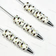 purple-black raven bird BR football team sports beadable pens wholesale for DIY fan crafts and custom pens