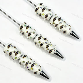 purple-black raven bird BR football team sports beadable pens wholesale for DIY fan crafts and custom pens