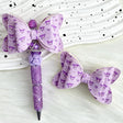 purple gothic bunny bow beads for DIY beadable pens and jewelry crafts