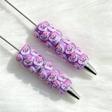 purple heart designer D*R beadable pens for DIY custom crafts and personalized pens
