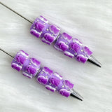 purple Richard beadable pens for DIY custom crafts and personalized pens