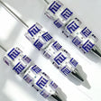 purple 3d letter pattern beadable pens typography theme for diy stationery and handmade gifts