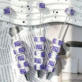 purple 3d letter pattern beadable pens typography theme for diy stationery and handmade gifts