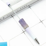 Beadable Pens in Solid Colors with Matched Color Rhinestones, Beadable pens bulk