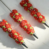 multi‑color 3d daisy flower handmade wholesale beadable pens compatible with all focal beads and pen toppers for diy writing craft