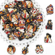 retro rock star acrylic focal beads for DIY pens and music-themed handmade jewelry