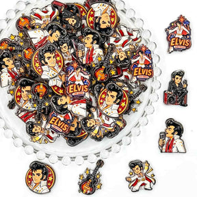 retro rock star acrylic focal beads for DIY pens and music-themed handmade jewelry