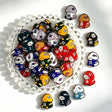 Richard shaped cartoon football jersey acrylic focal beads for DIY pens and sports-themed jewelry crafts