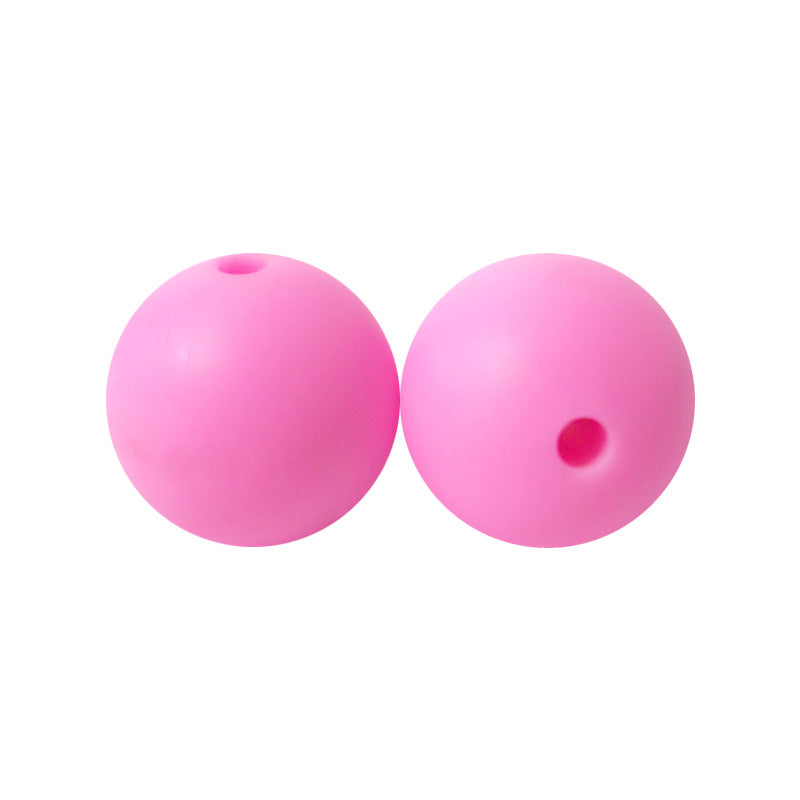 15mm Solid Color Round Silicone Beads 15mm