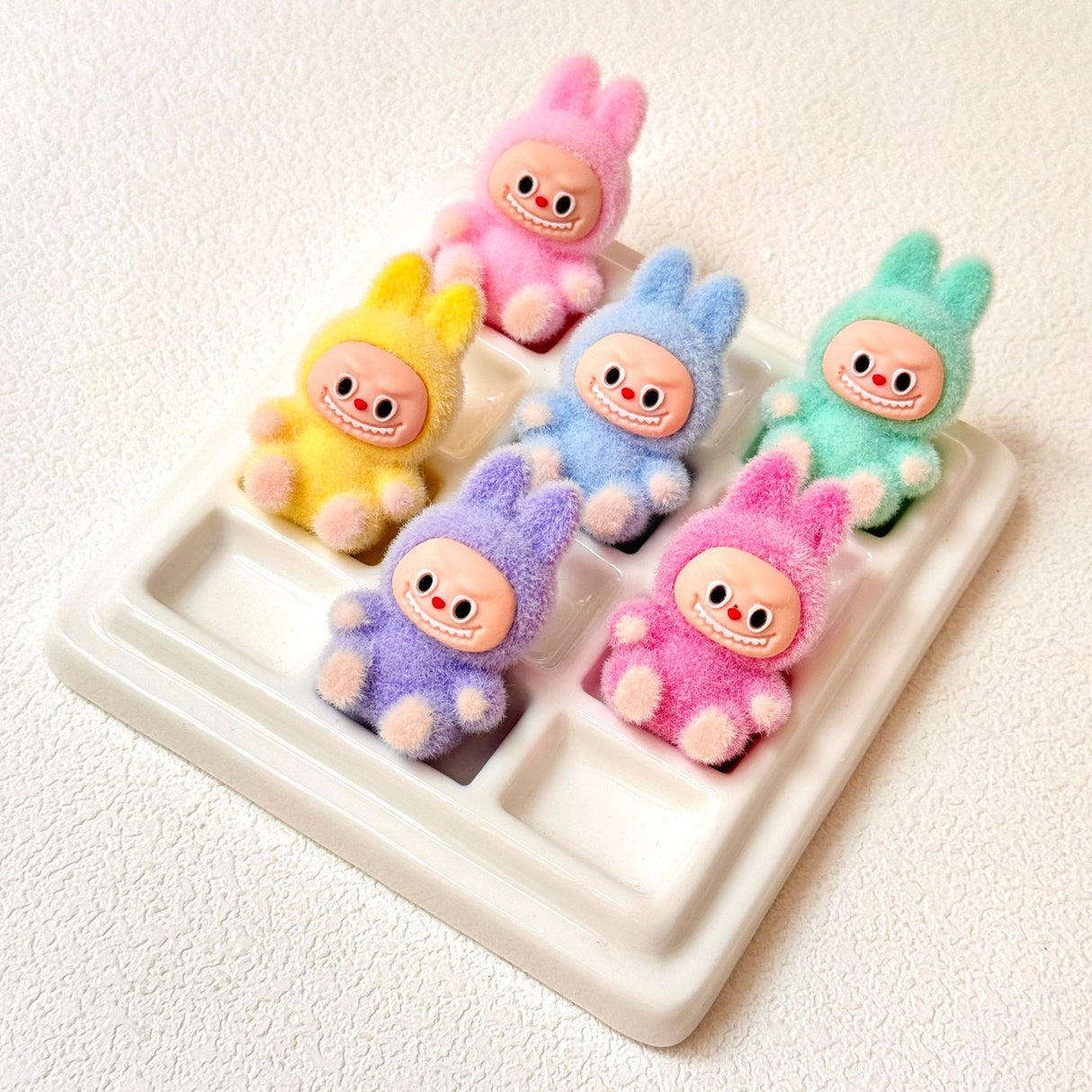 Labubu Fuzzy Sitting Focal Beads Wholesale