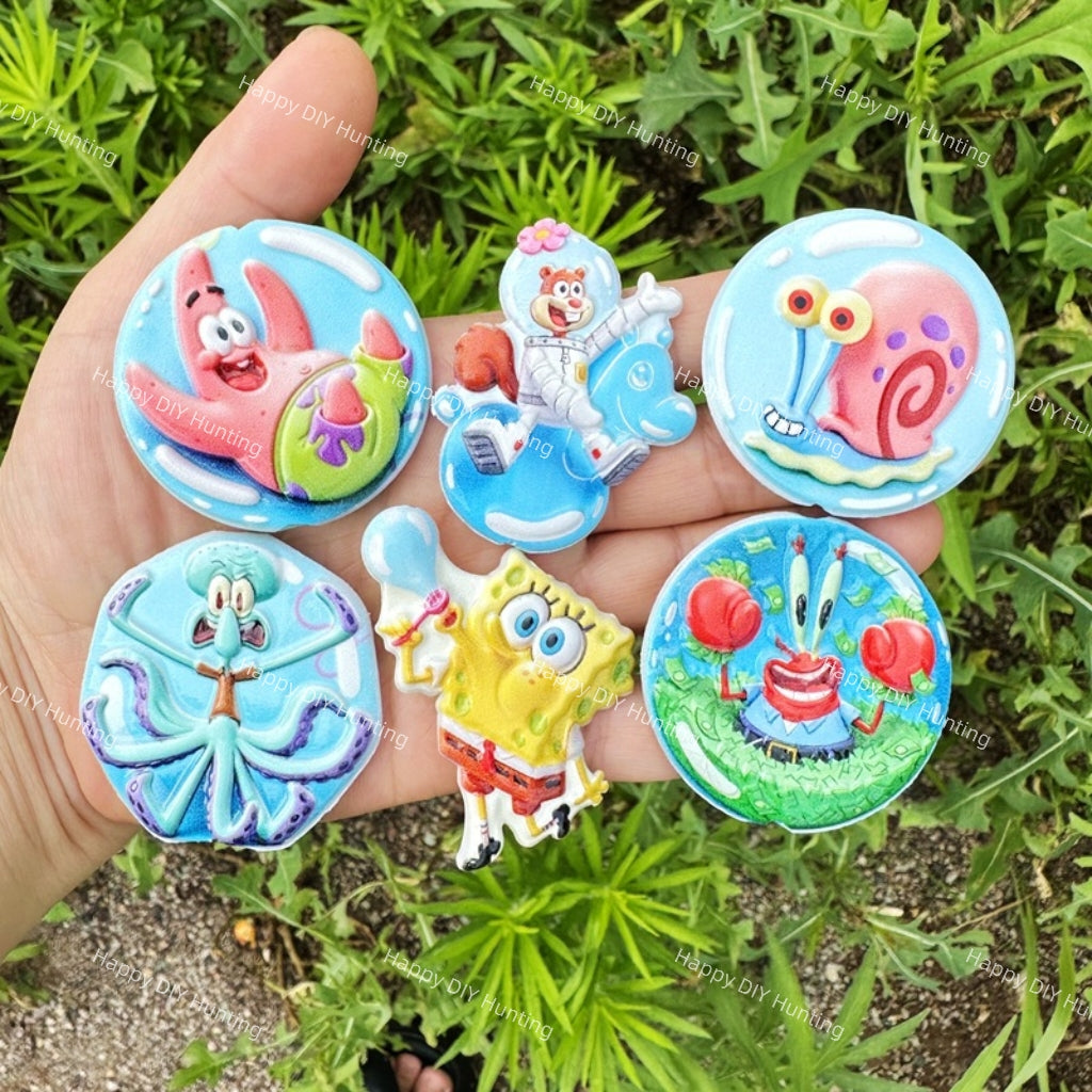 Textured Sponge Bobo Acrylic Beads