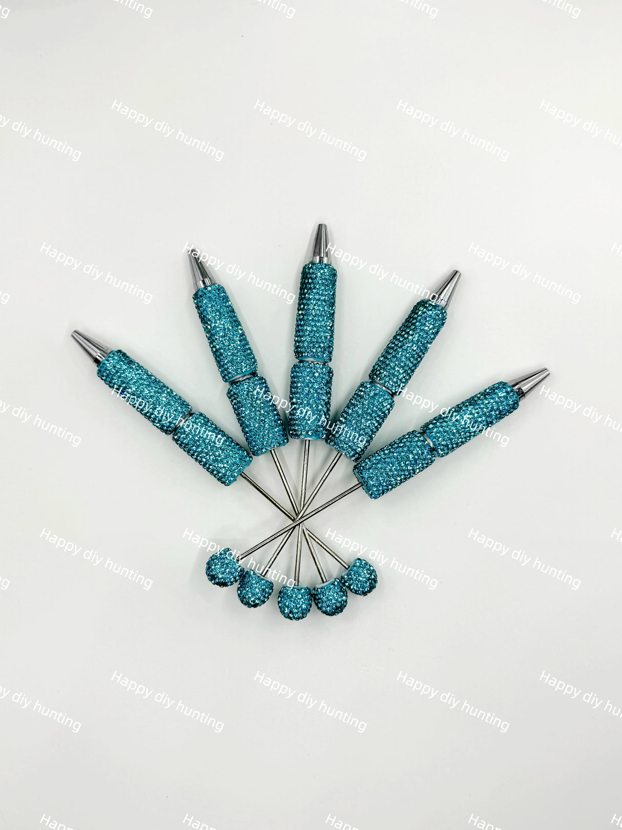 Rhinestone Beadable Pens Wholesale, Matches All Focal Beads & Pen Toppers
