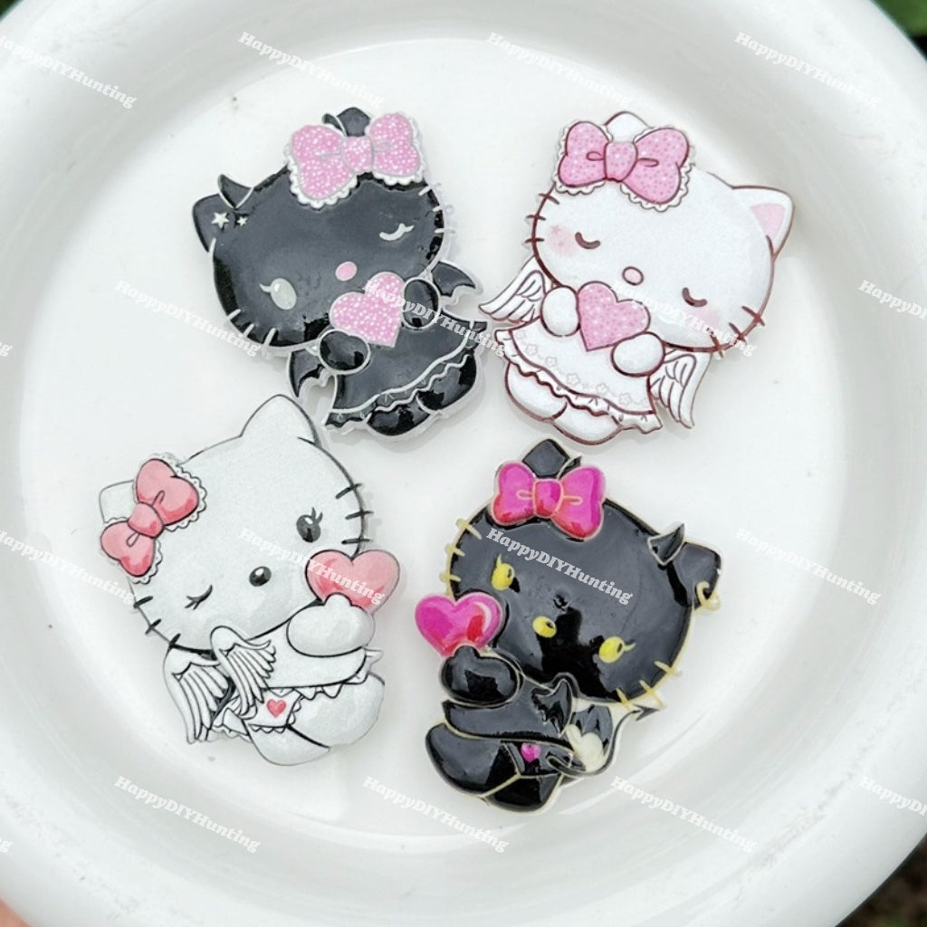 Textured HK Angele Acrylic Beads