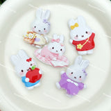 Textured Miffy Acrylic Beads