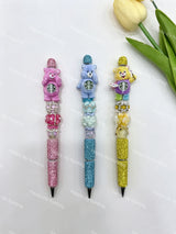 Textured Care Bear Acrylic Beads