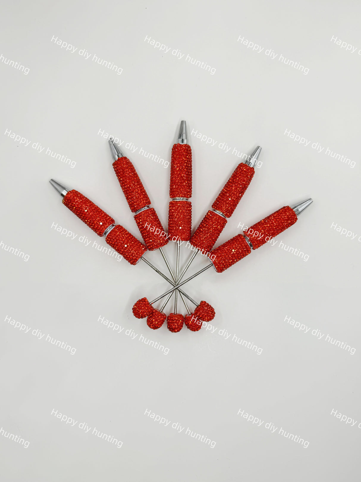 Rhinestone Beadable Pens Wholesale, Matches All Focal Beads & Pen Toppers