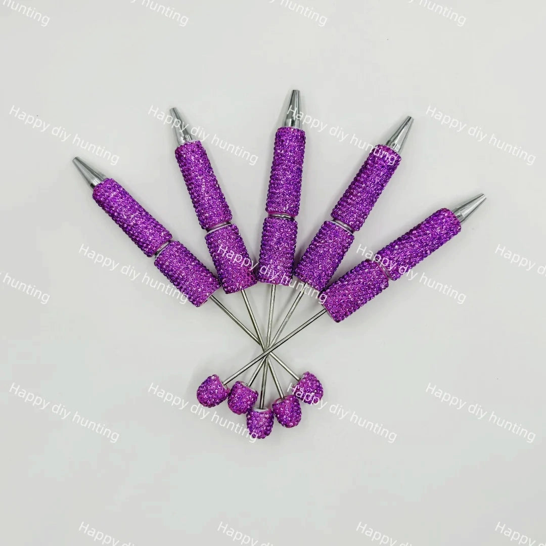 Rhinestone Beadable Pens Wholesale, Matches All Focal Beads & Pen Toppers