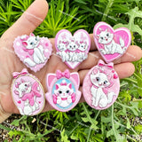 Textured Maire the Cat Acrylic Beads