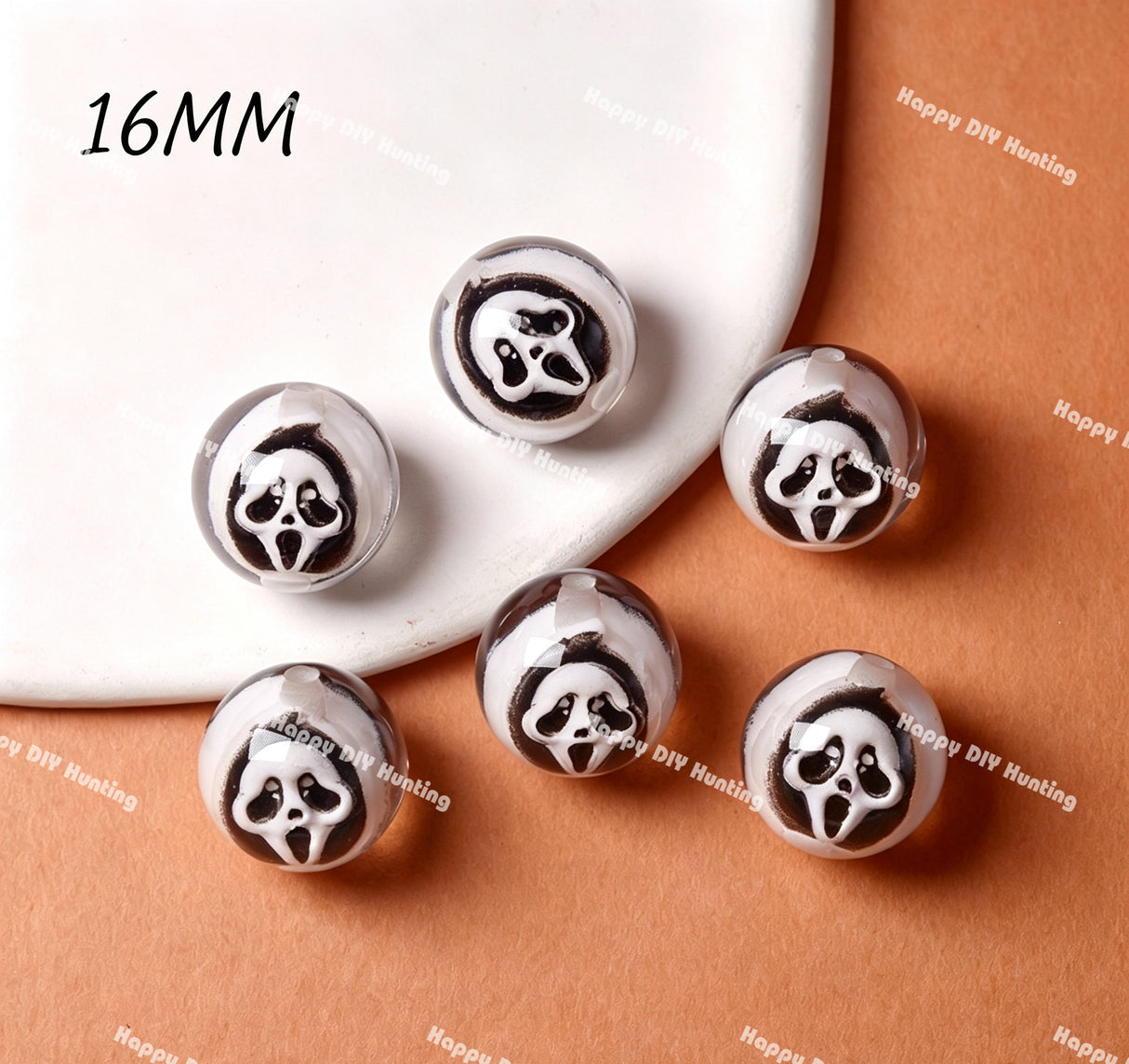 Dark Horror Mask Acrylic Beads