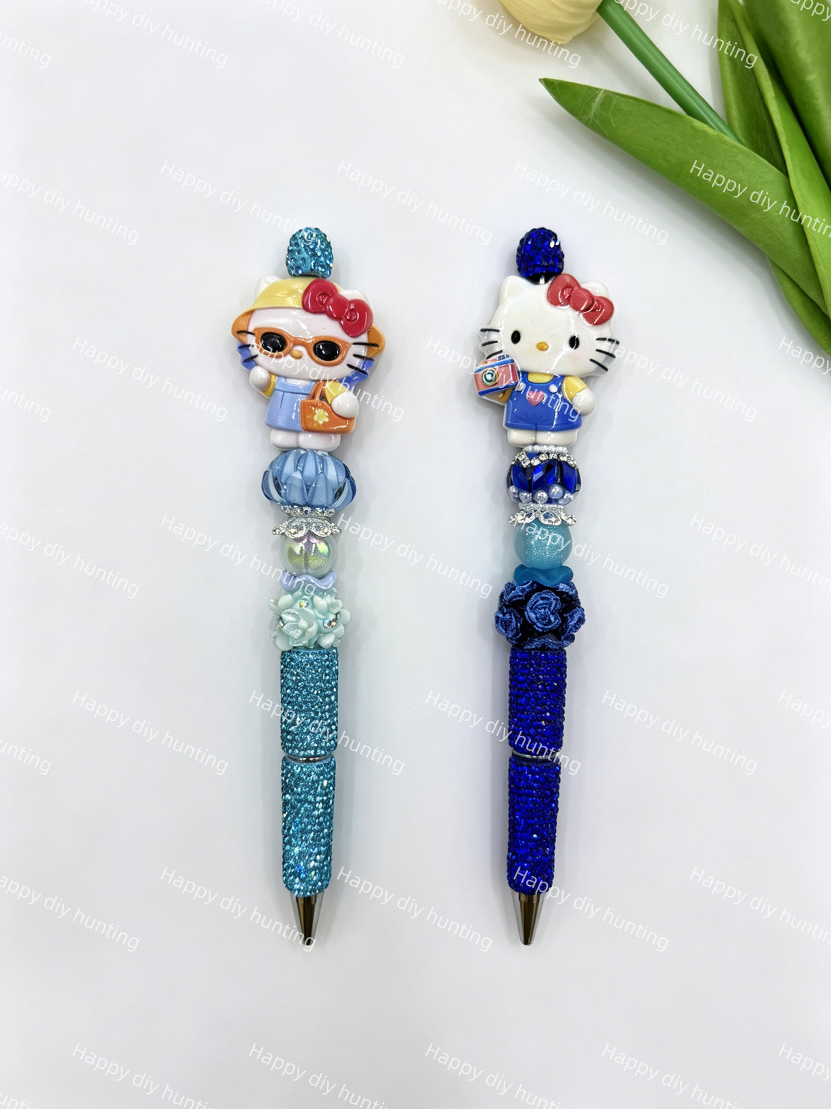 Textured HK Acrylic Beads
