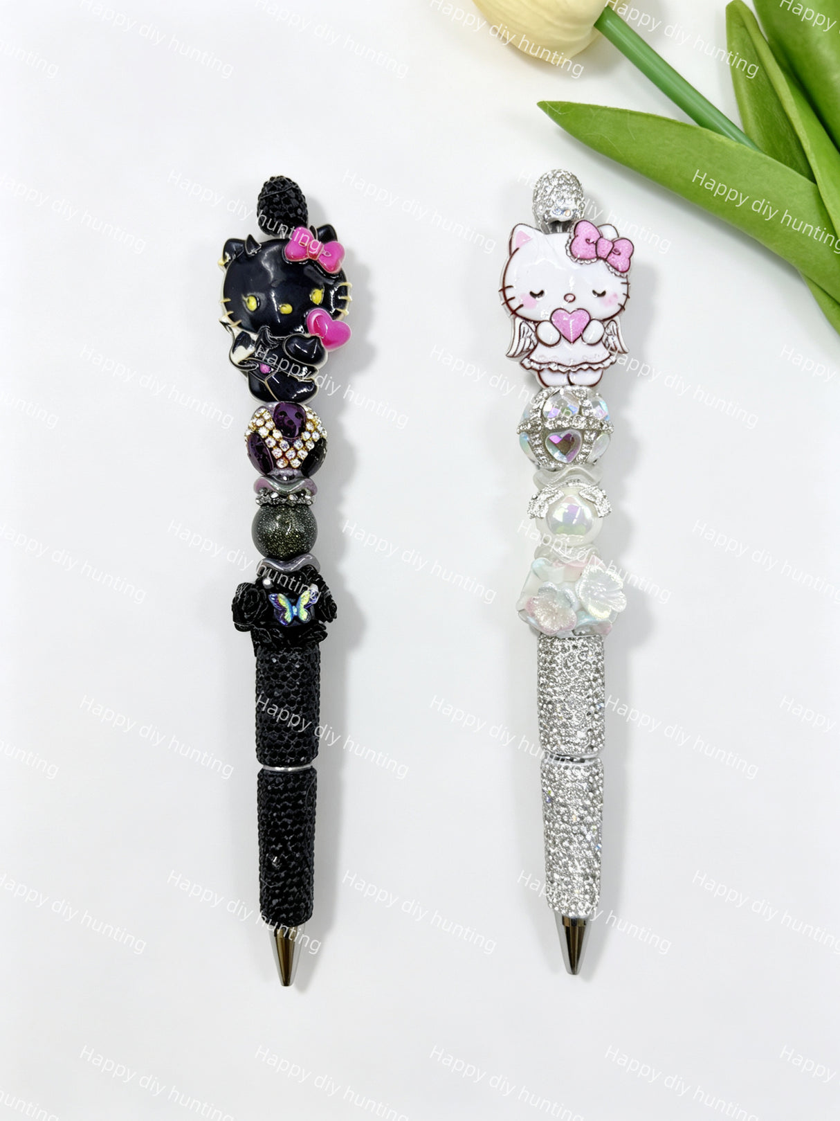 Textured HK Angele Acrylic Beads