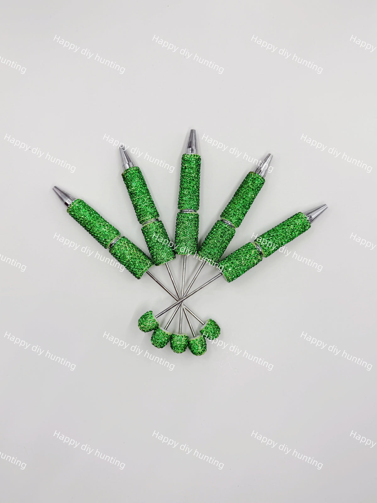 Rhinestone Beadable Pens Wholesale, Matches All Focal Beads & Pen Toppers