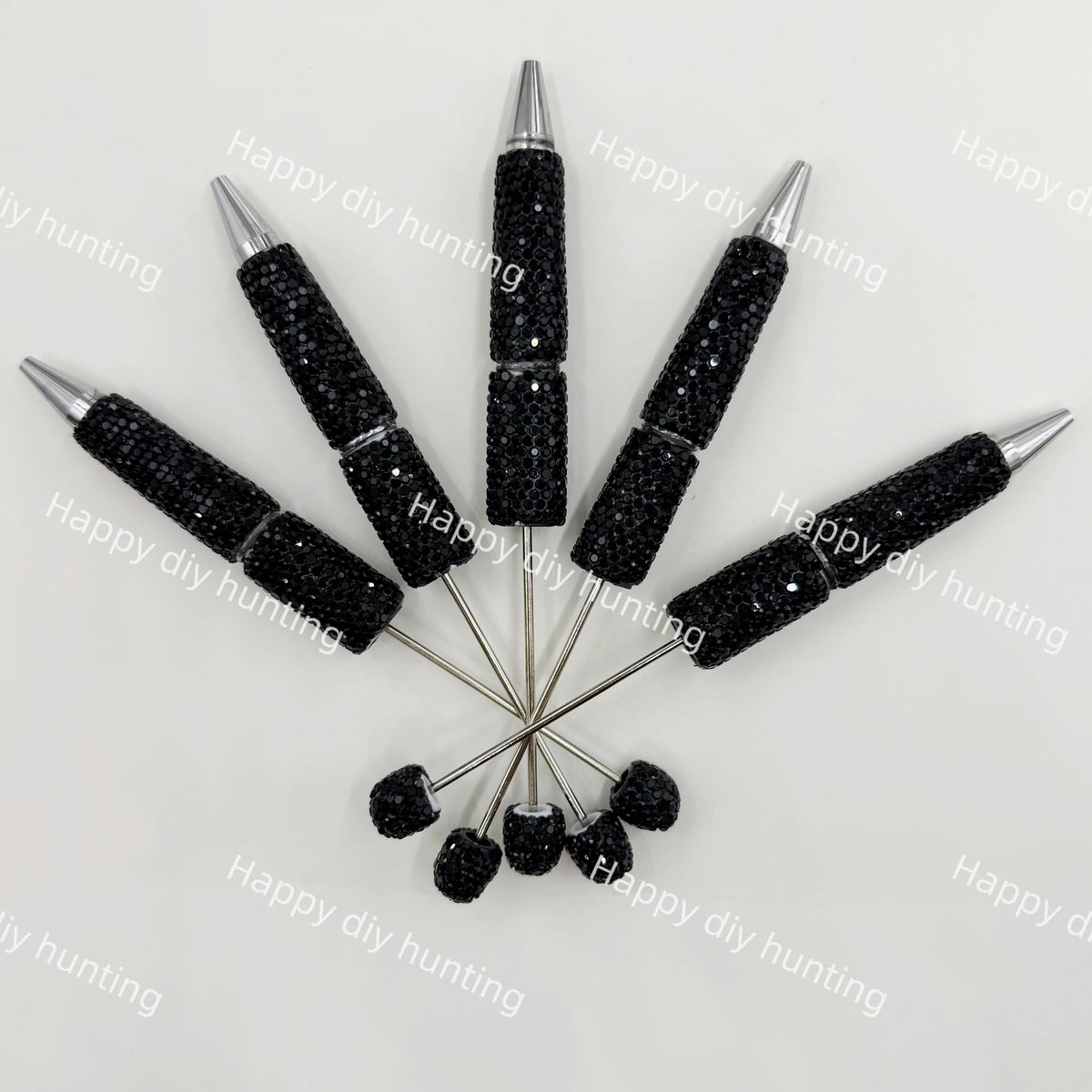 Rhinestone Beadable Pens Wholesale, Matches All Focal Beads & Pen Toppers