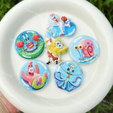 Textured Sponge Bobo Acrylic Beads