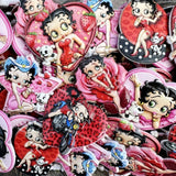Textured Betty Boop Acrylic Beads