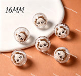 Halloween Slasher Mask Acrylic Beads