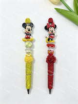 Textured Boy and Girl Mouse Acrylic Beads