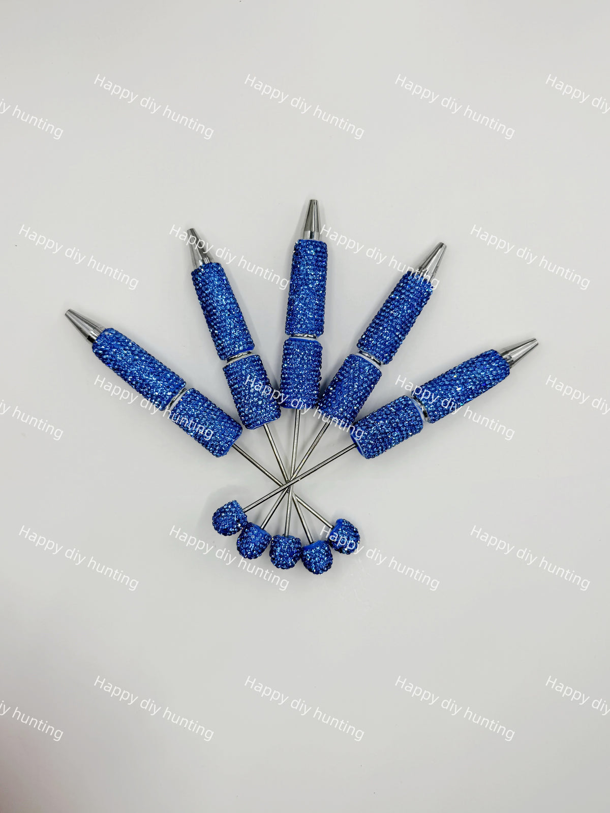 Rhinestone Beadable Pens Wholesale, Matches All Focal Beads & Pen Toppers
