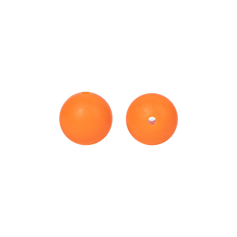 15mm Solid Color Round Silicone Beads 15mm