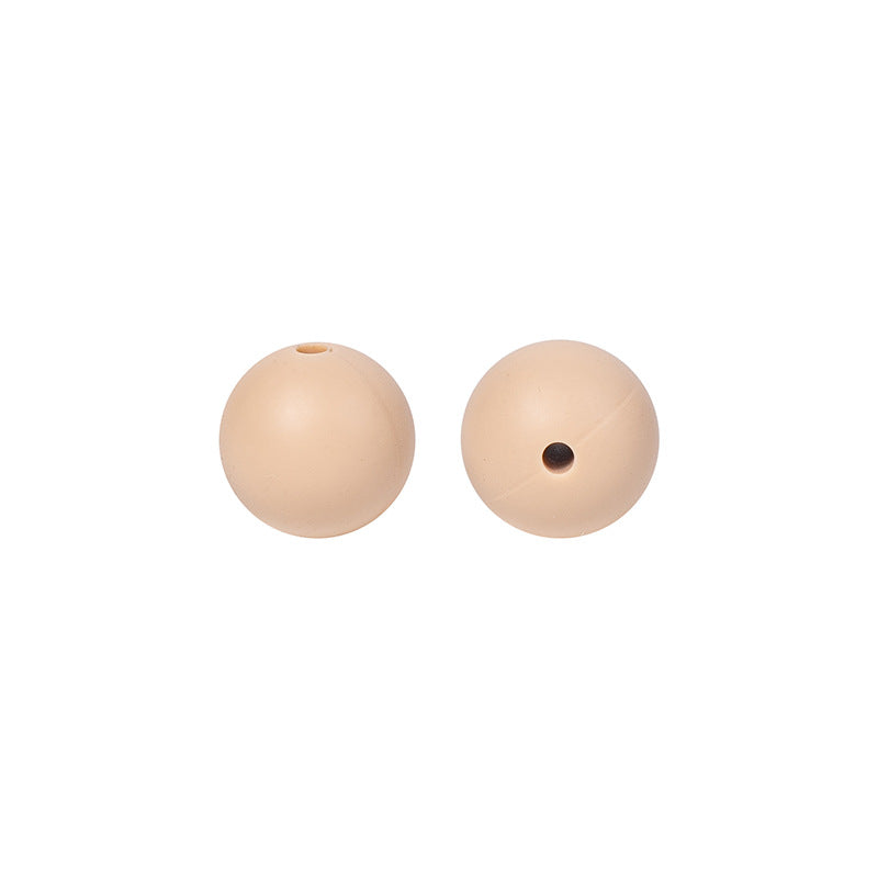 15mm Solid Color Round Silicone Beads 15mm