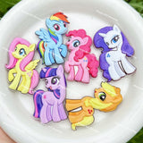 Textured My Little Pony Acrylic Beads