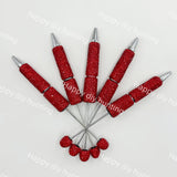 Rhinestone Beadable Pens Wholesale, Matches All Focal Beads & Pen Toppers