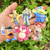 Textured Toy Story Acrylic Beads