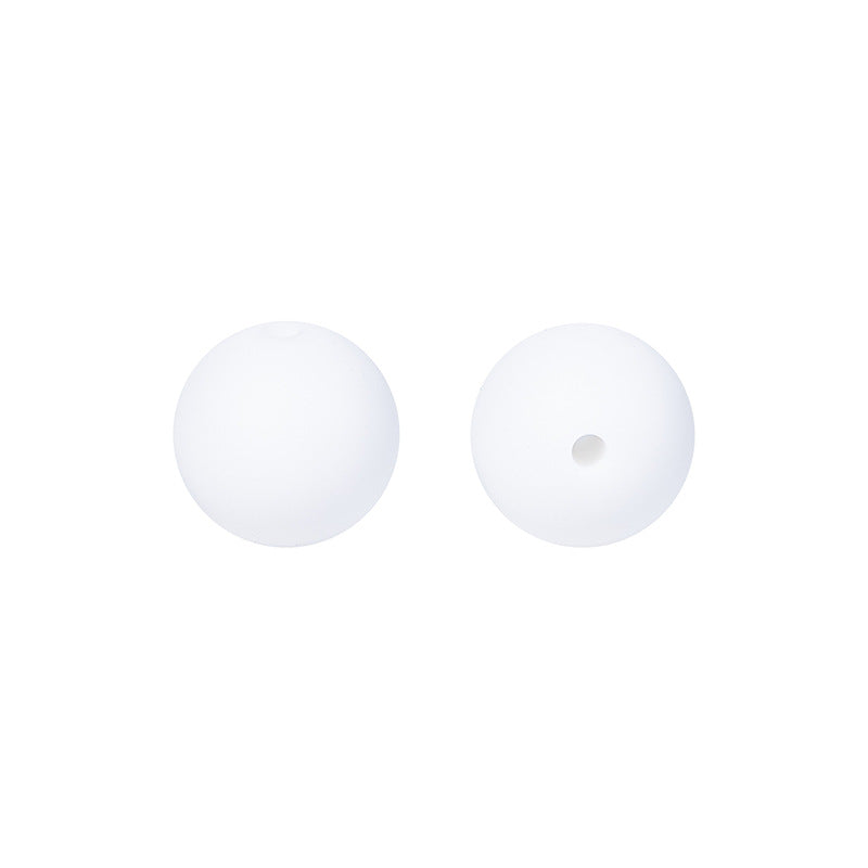 15mm Solid Color Round Silicone Beads 15mm