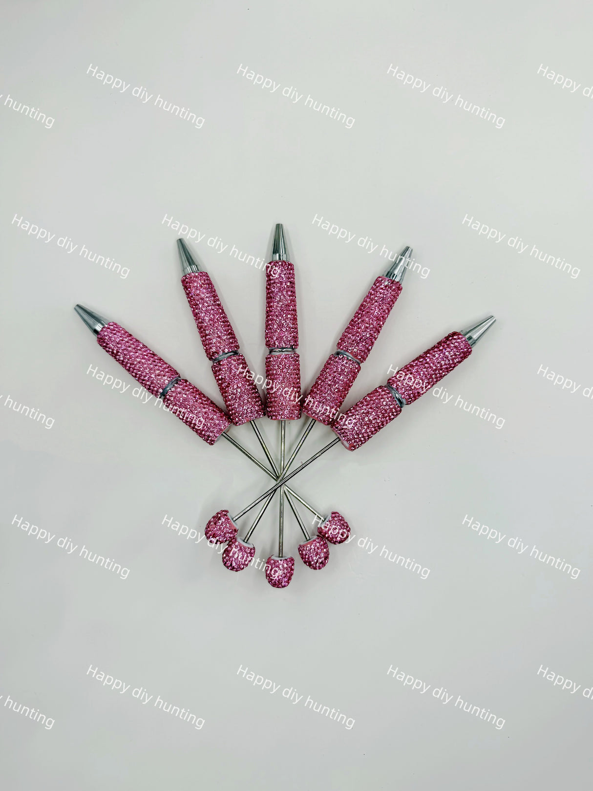 Rhinestone Beadable Pens Wholesale, Matches All Focal Beads & Pen Toppers