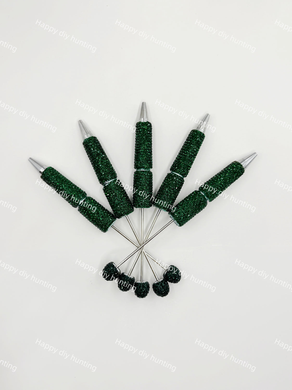 Rhinestone Beadable Pens Wholesale, Matches All Focal Beads & Pen Toppers