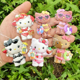 Textured HK Acrylic Beads