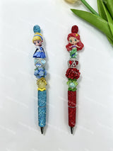 Textured Princess Acrylic Beads