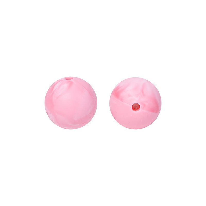15mm Solid Color Round Silicone Beads 15mm