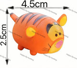 No hole round mini cartoon pen toppers size display PVC charms match acrylic rhinestone beads for DIY beadable pens, keychains and bag accessories - happy diy hunting