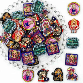rustic country western acrylic focal beads for DIY pens and Dolly Parton-inspired handmade jewelry