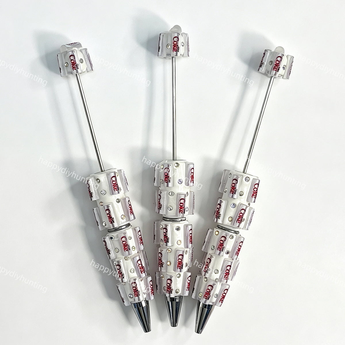 soda can print beadable pens wholesale for DIY custom crafts and personalized pens
